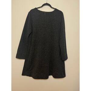 Adrienne Flare Dress‎ with Pockets Gray tailored in back Size L